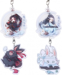 Acrílico personalizado todos os tipos de chaveiros de desenho animado