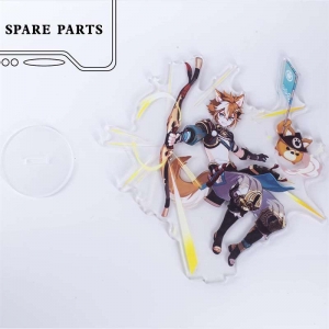 Standee de personagem de anime acrílico personalizado transparente com suporte 