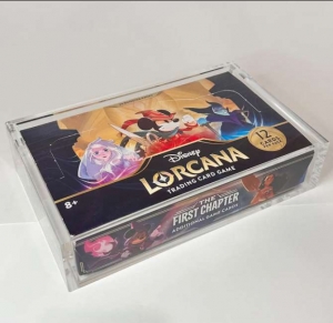 Lorcana Booster Box Card Card Protetor Exibição de acrílico 