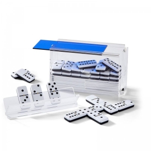Blue Lid Diy Acrílico Domino Domino Conjunto com racks 