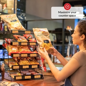 Snack Shelf e chip rack para lojas 