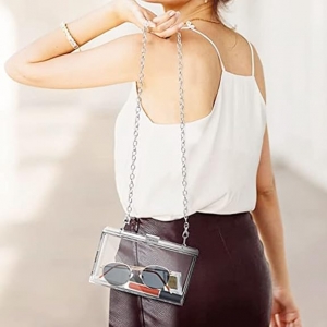 Bola transparente de ombro crossbody 
