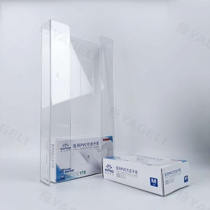 dispensador de luvas de acrílico transparente personalizável 