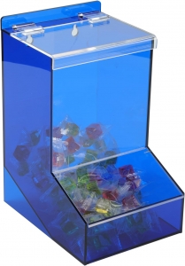 Dispensador de cápsulas de acrílico para lavanderia 