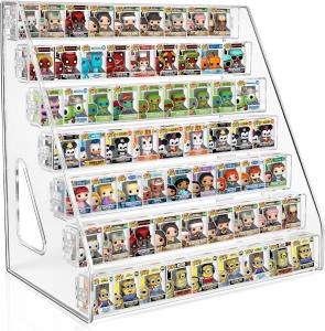 Prateleira transparente para exposição de Funko Bitty Pop
