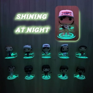 Pequenas prateleiras flutuantes de acrílico transparente para Funko Pop 