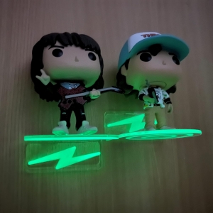 Pequenas prateleiras flutuantes de acrílico transparente para Funko Pop 