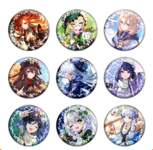 Emblemas de metal de anime e cultura pop 