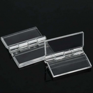 Dobradiças de acrílico transparente autoadesivas 