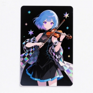 cartão laser de anime personalizado