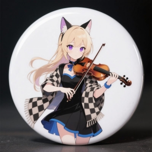 Emblema de figura de anime impresso em UV faça você mesmo para mochila 
