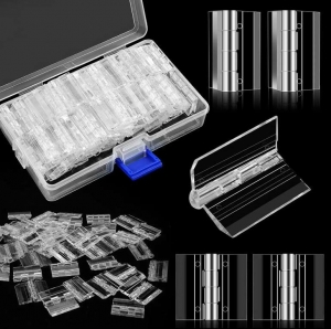 Dobradiças de acrílico transparente autoadesivas 