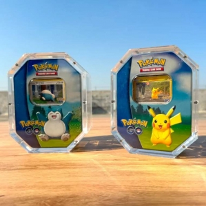 Capa protetora de acrílico para caixa de lata Pokémon TCG 
