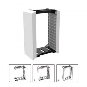 Suporte de armazenamento de discos de jogos multicamadas resistente 