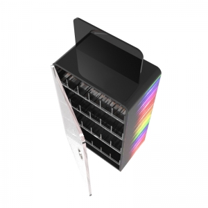 Vitrine de acrílico com 4 camadas para cigarro eletrônico com porta 