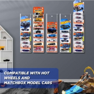 Prateleira de exposição de modelos de carros montada na parede por atacado 