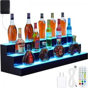 Suporte de vinho LED com base