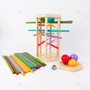 Jogos de palitos artesanais para a família com logotipos 