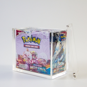 Estojo de acrílico em promoção para caixas de booster Pokémon 