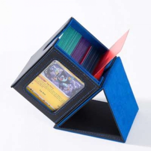 Estojo de couro para cartas de baralho de vitrine por atacado 