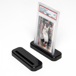 Suporte de exposição de placas de cartão PSA - Base de acrílico para cartões esportivos classificados (NBA, futebol americano, beisebol) 