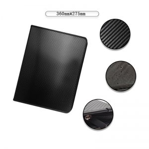 Pasta para cartas de jogo com padrão de fibra de carbono 