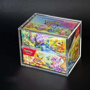 vitrine de acrílico para mini lata de pokemon