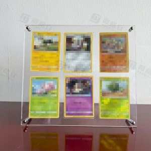 Moldura de acrílico para exibição de cartas colecionáveis