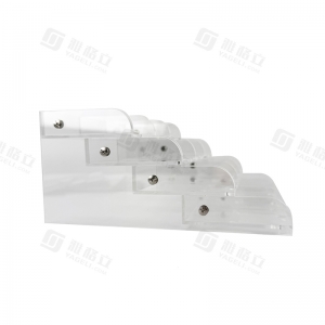 Bandeja de acrílico com vários compartimentos para armazenamento e exibição de cartões organizados 