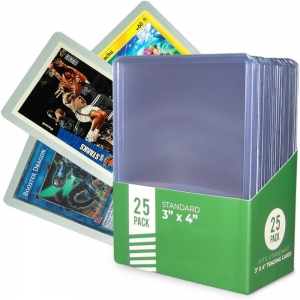 Standard 35pt Hard Plastic Trading Card Tower Top Open Rigid Cases 