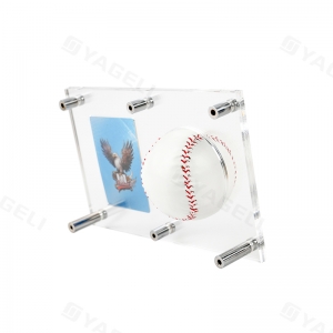 Suporte de acrílico para exposição de beisebol e cards colecionáveis 