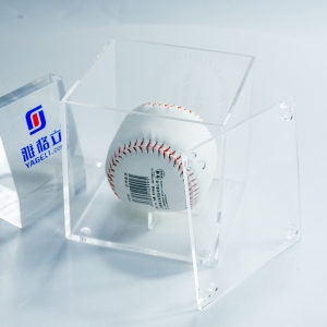 Vitrine de acrílico para exposição de beisebol 