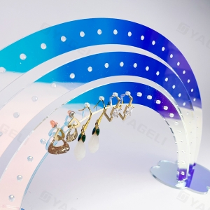 Suporte de acrílico de luxo para exibição de brincos 