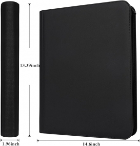 Álbum com zíper para cards colecionáveis com certificação PSA.