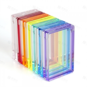 Caixa de acrílico colorida magnética para exibição de cartões classificados da PSA 