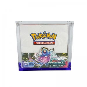 Estojo de acrílico premium para proteção da caixa de boosters de Pokémon. 