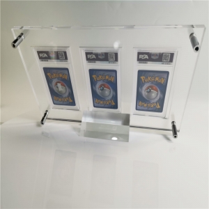Expositor de parede em placa de acrílico premium para cards com classificação PSA | YAGELI 