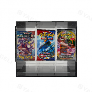 Dispensador Premium de Acrílico com 3 Compartimentos para Pacotes de Reforço Pokémon | YAGELI 