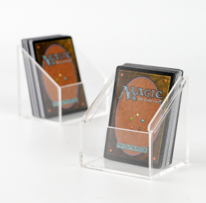 Estojo de acrílico para baralho YAGELI | Acessórios premium para TCG | Estojo magnético de acrílico para armazenamento de cartas colecionáveis 