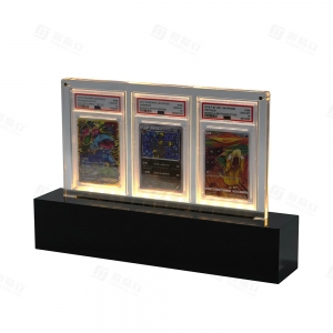 Display de acrílico YAGELI PSA com luzes LED | Fabricante de acessórios premium para TCG 