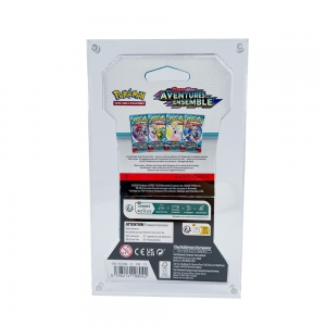 Moldura transparente em acrílico para boosters de Pokémon 