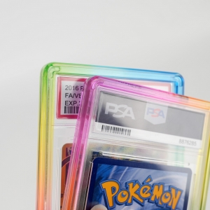 Bumper TPU Arco-íris para Slabs PSA Protetor de Cartas Classificadas 