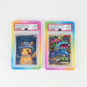Bumper TPU Arco-íris para Slabs PSA Protetor de Cartas Classificadas 