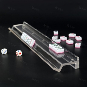 Suporte personalizado de acrílico transparente para peças de mahjong 