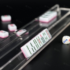 Suporte personalizado de acrílico transparente para peças de mahjong 