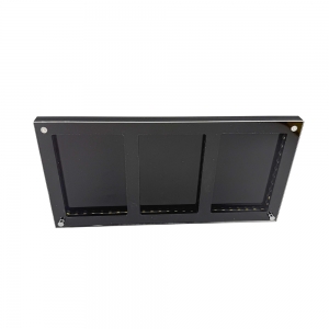 Moldura de exibição de cartas colecionáveis de acrílico LED de 3 compartimentos com One Touch 