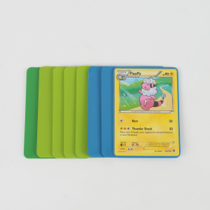 Protetores de cartas TCG com cantos arredondados, capas foscas coloridas para cartas colecionáveis 