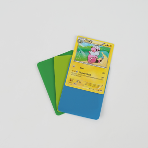 Protetores de cartas TCG com cantos arredondados, capas foscas coloridas para cartas colecionáveis 