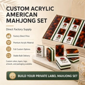 Conjunto de Jogo Rummy em Acrílico Personalizado 