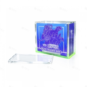 Vitrine de Acrílico ETB com Fundo Colorido | YAGELI TCG Accessories 